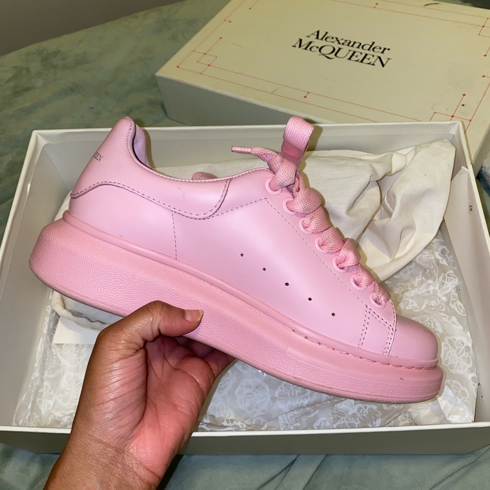 Baby Pink Alexander McQueen sneakers